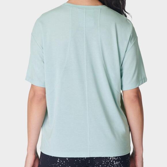Soft Flow Studio T-Shirt - Muted Teal Blue Sweaty Betty - Picture 3 of 8